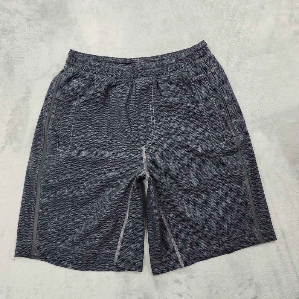 Lululemon Shorts Mens S Gray Herringbone Pace Breaker Lined 9-Ince Athletic Gym